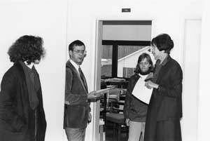Don Saunders with faculty