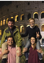 Student teachers in Rome during European leg of their internship (Image via colvardtc-Instagram)